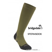 Bridgedale STORMSOCK Heavyweight Knee Olive - Waterproof & Breathable Sock
